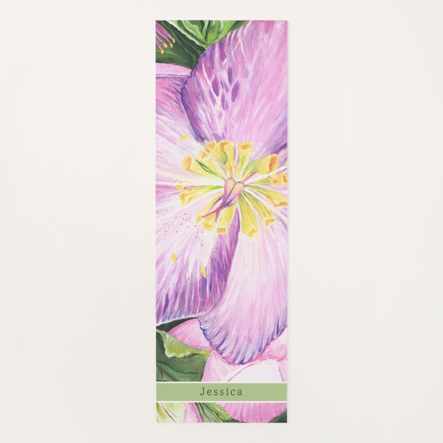 Lovely Floral Yoga Mat (Front)