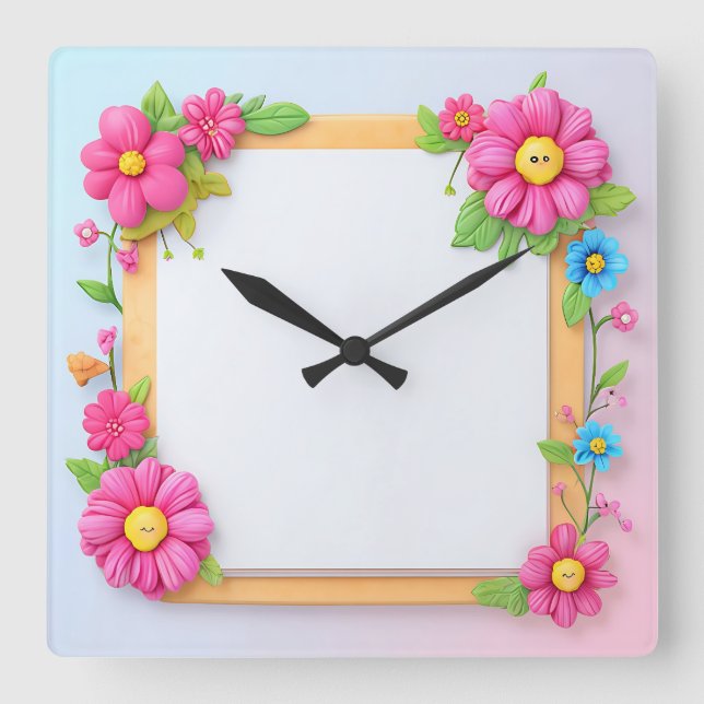 lovely flower clock (Front)