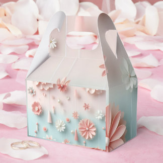 lovely flower paper bag favour box