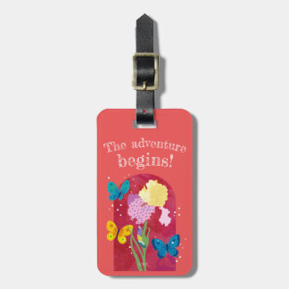 lovely flower tag -iris-