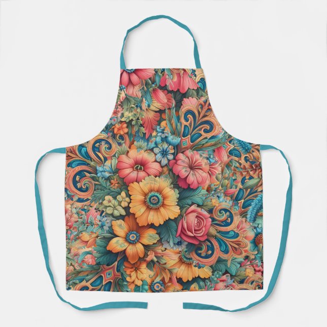 Lovely Flowers Apron (Front)