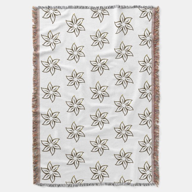 Lovely Flowery Throw Blanket (Front Vertical)