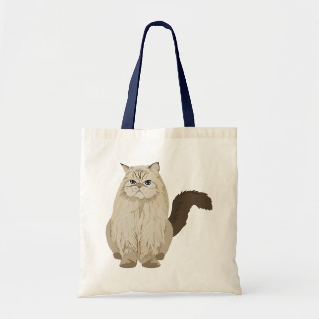Lovely Fluffy Cat  Tote Bag (Front)