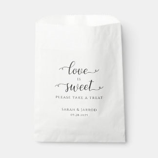 Lovely Font Sweet Treat Wedding Favour Bags