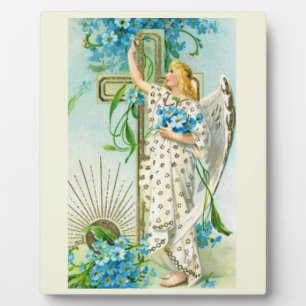 Lovely Forget Me Not Angel Plaque