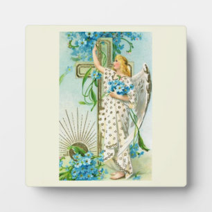 Lovely Forget Me Not Angel Plaque