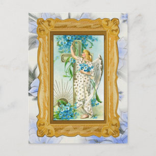 Lovely Forget Me Not Angel Postcard