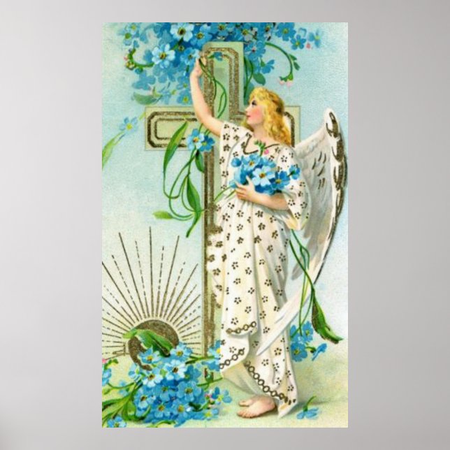 Lovely Forget Me Not Angel  Poster (Front)