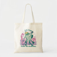Lovely Frog Couple with Mushrooms Dance
