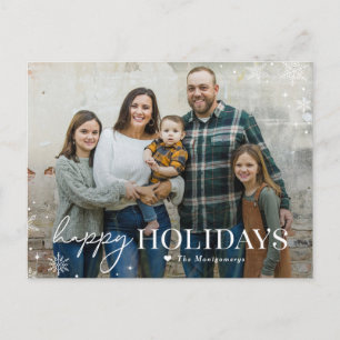 Lovely Frost Happy Holidays Photo Card