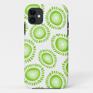 Lovely funky green flowers iPhone 5 Case