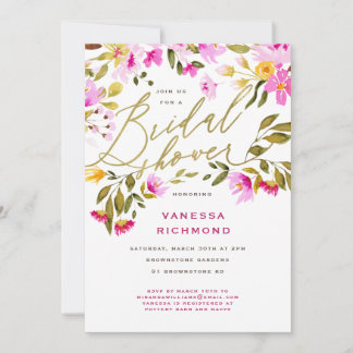 Lovely Garden Bridal Shower Invitation