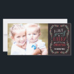 Lovely Garlands Holiday Photo Card - Brown<br><div class="desc">Celebrate the season with this modern and stylish holiday photo card from Berry Berry Sweet.</div>