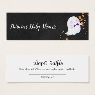 Lovely Ghost Halloween Baby Shower Diaper Raffle