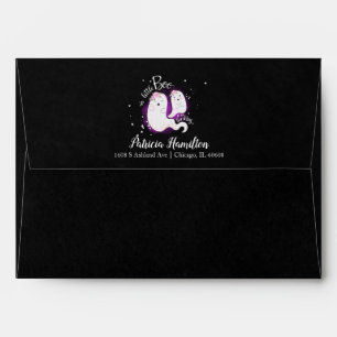 Lovely Ghost Halloween Baby Shower Envelope