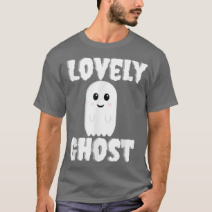 Lovely Ghost Night Party Costume Funny Smile Hallo T-Shirt