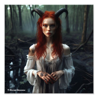 Lovely gingerhead demoness photo print
