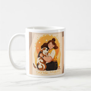 Lovely Girl and dog hug Coffee Mug