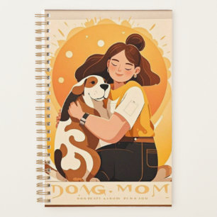 Lovely Girl and dog hug Planner
