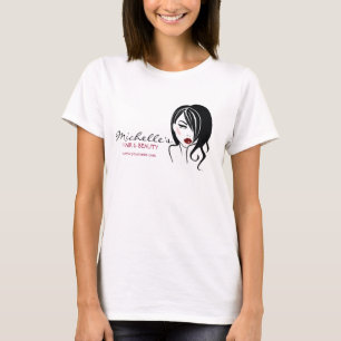 Lovely girl with wavy hair Makeup Icon T-Shirt