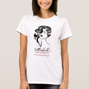 Lovely girl with wavy hair Makeup Icon T-Shirt