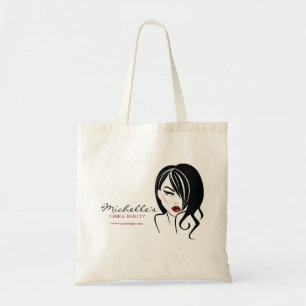 Lovely girl with wavy hair Makeup Icon Tote Bag