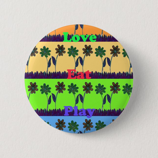 Lovely Girly Hakuna Matata colours Gifts.png 6 Cm Round Badge (Front)