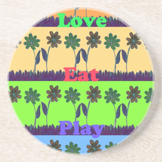 Lovely Girly Hakuna Matata colours Gifts.png Coaster (Front)