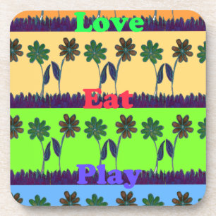 Lovely Girly Hakuna Matata colours Gifts.png Coaster
