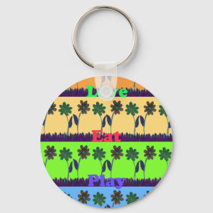 Lovely Girly Hakuna Matata colours Gifts.png Key Ring