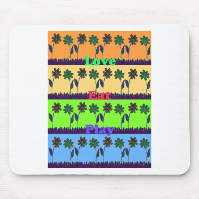 Lovely Girly Hakuna Matata colours Gifts.png Mouse Mat (Front)