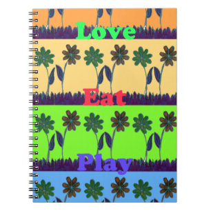 Lovely Girly Hakuna Matata colours Gifts.png Notebook