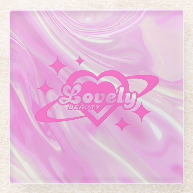 Lovely Glass Coaster (Front)