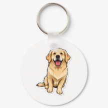 Lovely Golden Retriever Keychain
