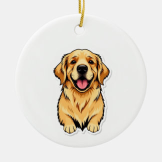 Lovely Golden Retriever Ornament