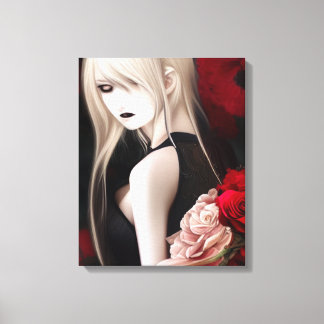 Lovely Goth Elf Girl Canvas Print