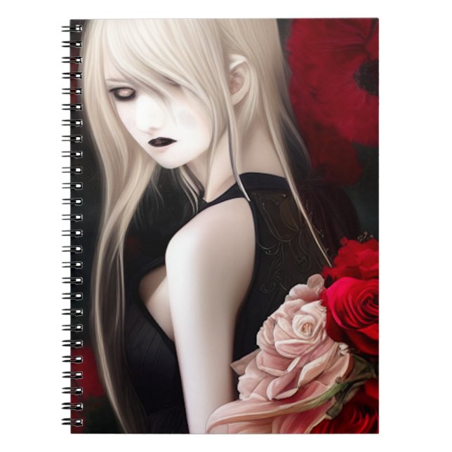 Lovely Goth Elf Girl  Notebook (Front)