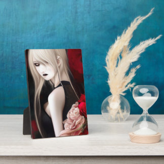 Lovely Goth Elf Girl Plaque