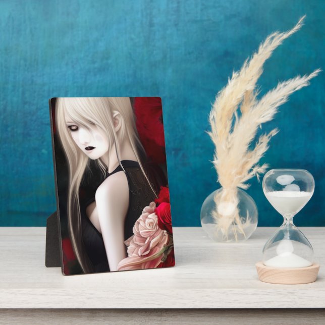 Lovely Goth Elf Girl  Plaque (Side)