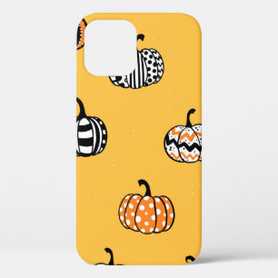 Lovely hand drawn pumpkin seamless pattern, great iPhone 12 case