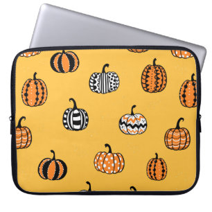 Lovely hand drawn pumpkin seamless pattern, great  laptop sleeve