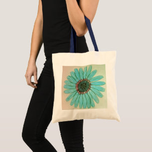 Lovely Hand Sketched Flower Tote bag