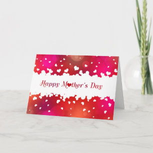 Lovely Happy Mother's Day Hearts Card