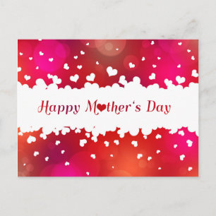 Lovely Happy Mother's Day Hearts Postcard