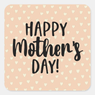 Lovely Happy Mother's Day Square Sticker