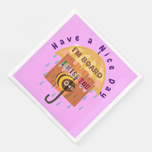 Lovely Have a Nice Day Napkin