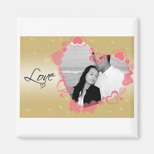 Lovely Heart Frame Magnet (Front)
