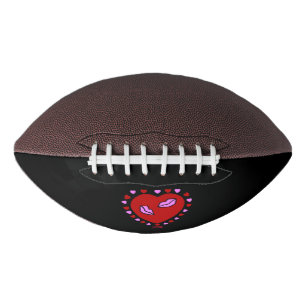 Lovely Heart Kisses Football American Football
