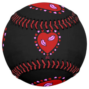 Lovely Heart Kisses Softball
