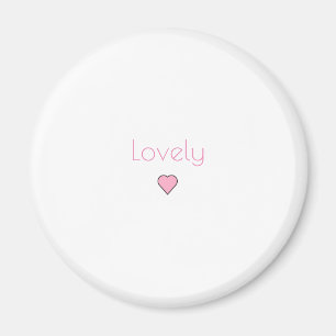 Lovely Heart Pink Magnet